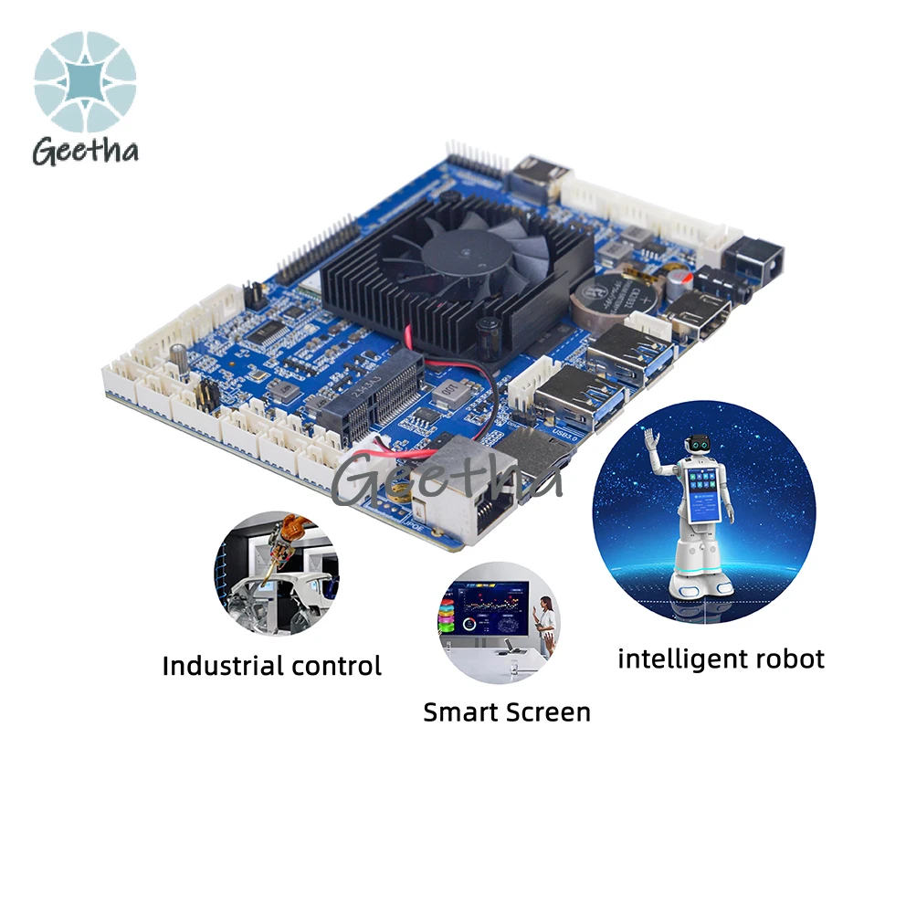 Voor Embedded Rk3588 Moederbord met Processor Industriële Mini Pc Moederbord Ondersteuning Android 12 Unbunt Debian Os Systeem