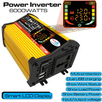 Car Power Inverter 12V to 220V 110V 500W Peak 6000W DC to AC Converter Transformer Invert 12 V 220 V 110 V