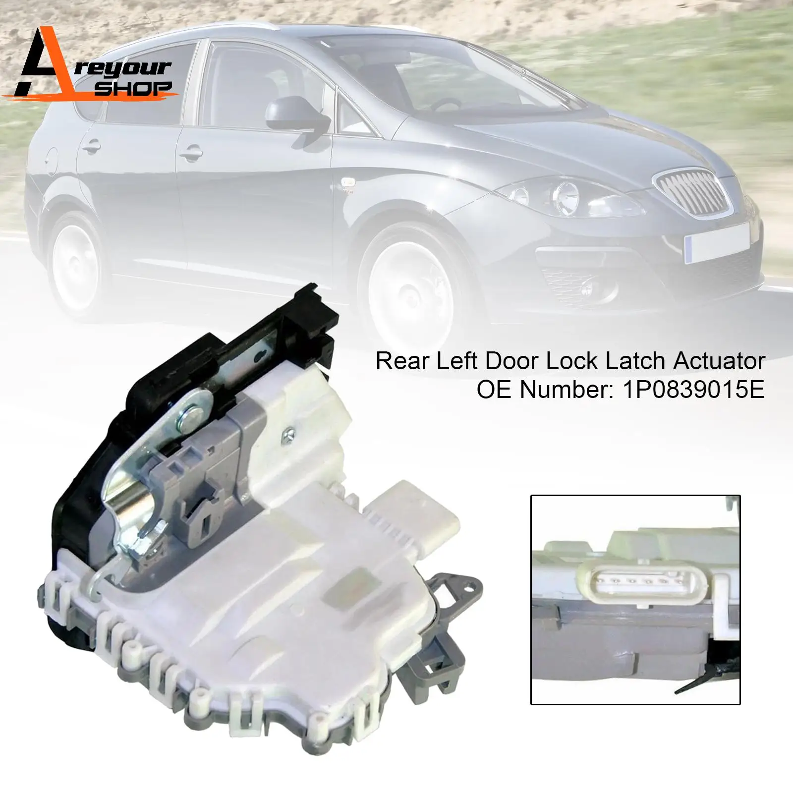 

5P8) 2004-2015 Привод дверного замка задний левый 1P0839015E для Seat Altea XL (5P5