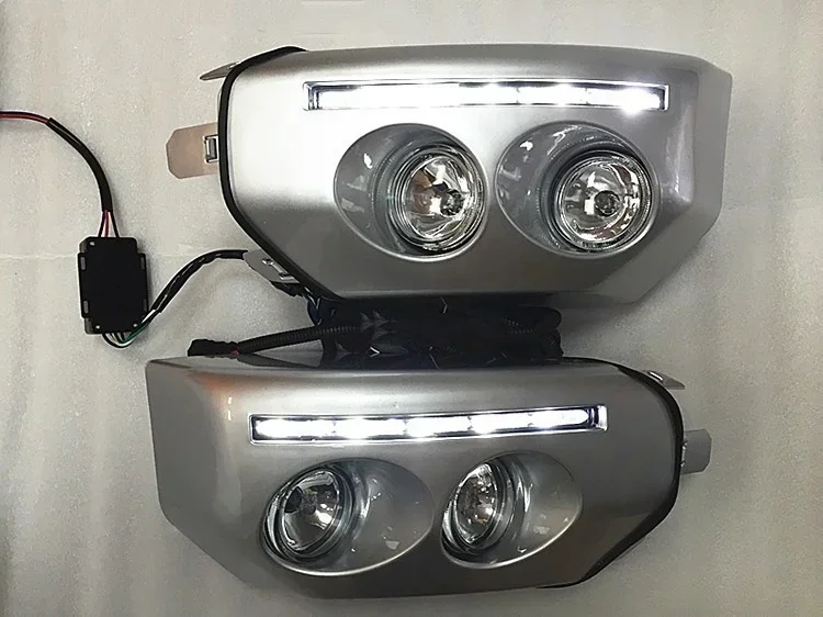 

Eosuns Led Drl Daytime Running Lights Fog Lamp +front Side Bumper Light for Toyota Fj Cruiser 2008-2016