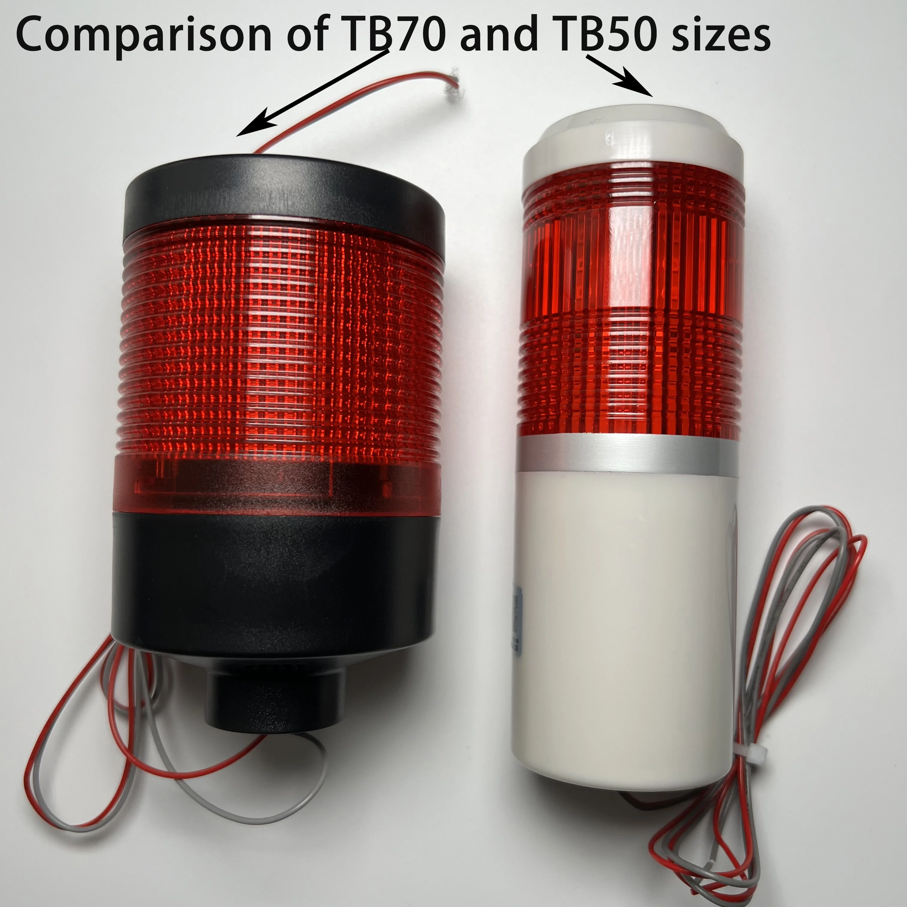 Zusen 70mm TBQ70-1T/W-D(J) 12V 24V 110V 220V Led Single-storey Tower Lights Signal Warning Lights Alarm with Sound