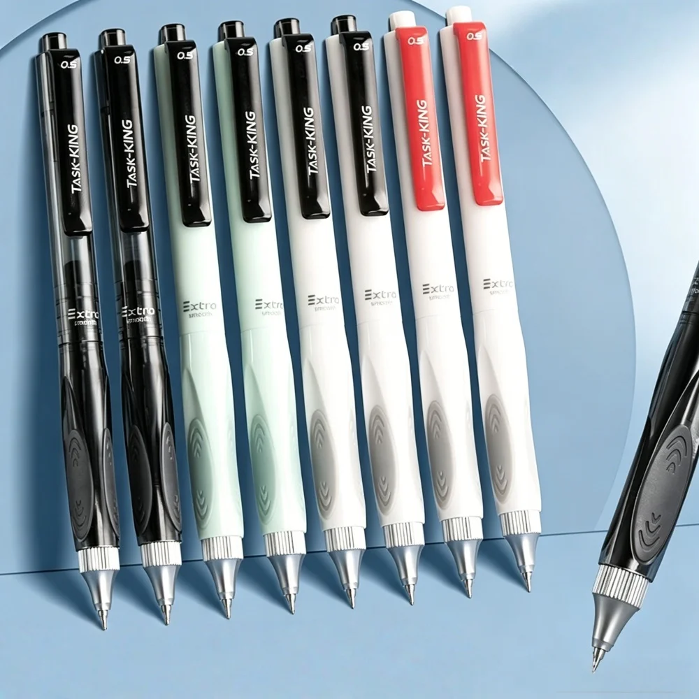 M&G 0.5mm Black Push-Button Gel Pen with Anti-Shake Quick-Drying Formula Low Center of Gravity Design for Student And Office Use