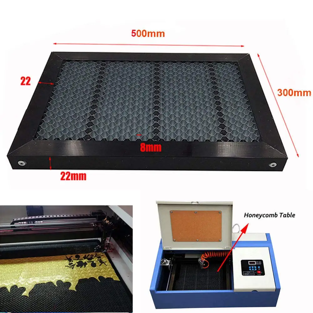 Honeycomb Working Table 400mmx 600mm Customizable Size Work Bed Laser Parts for  DIY  CO2 Laser Engraver Cutting Machine