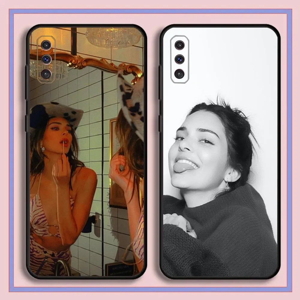 K-Kendall Model J-Jenner Phone Case For Samsung Galaxy A13,A21s,A22,A31,A32,A52,A53,A71,A80,A91 Black Cover