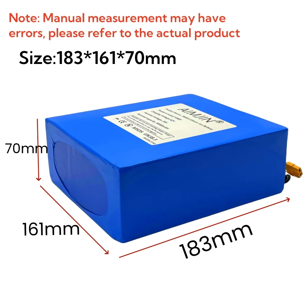 100% New High-capacity Battery 10S8P Li-ion Rechargeable Battery Pack 36V 30000mAh Suitable for Electric Scooter.Bicycle Battery