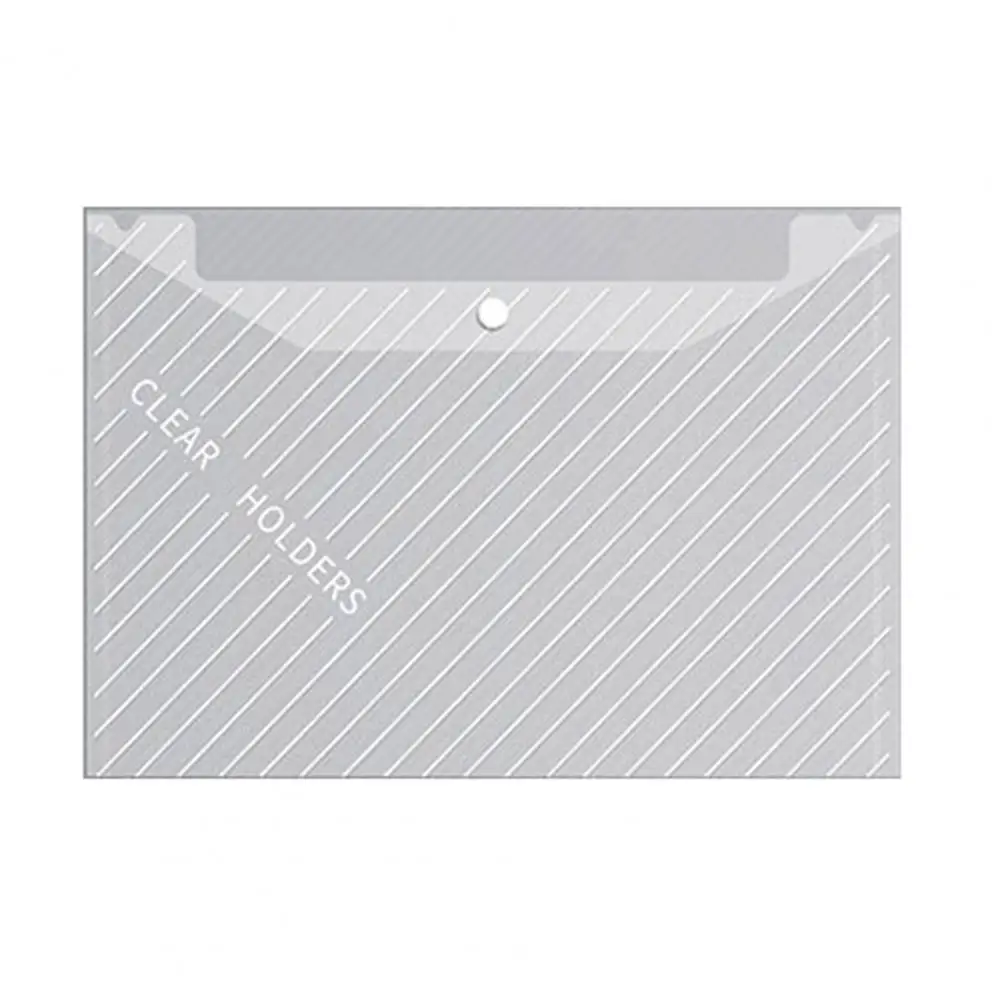 Color-coded File Folders Waterproof A4 Size Document Bag Set 20pcs Translucent File Folders with Button for Scratch-resistant