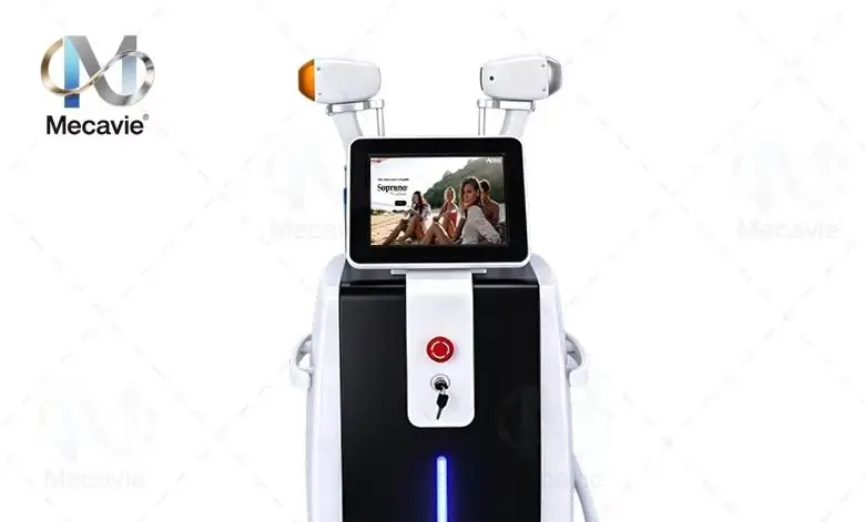Mecavie FAC Fast Axis Collimation Diode Laser Hair Removal Machine 5 Wavelength 755 808 830 940 1064nm Dual Handle Ice Point Per