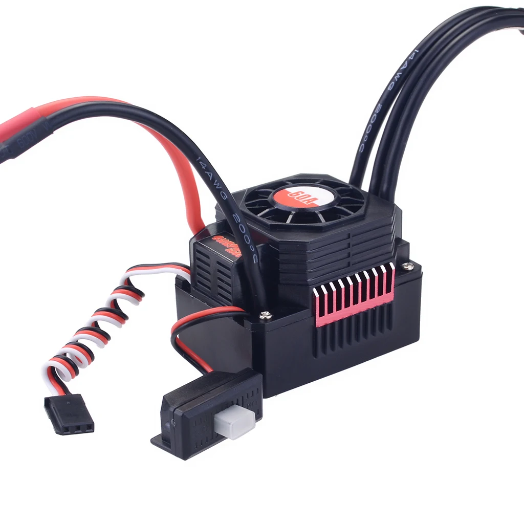 SURPASS HOBBY KK 25A/35A/45A/60A/80A/120A/150A Waterproof Brushless ESC T Plug for 1/8 1/10 1/12 1/14 1/16 1/20 RC Car Motor