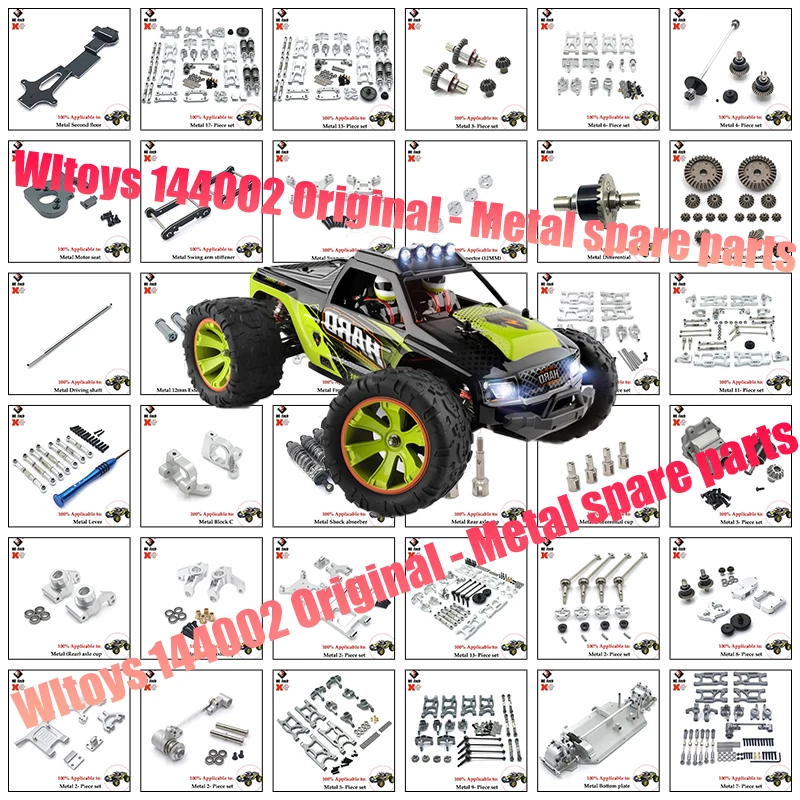 For WLtoys 144002 144001 124016 124017 124018 124019 Remote Control Car Metal Upgrade Modification Accessories Parts