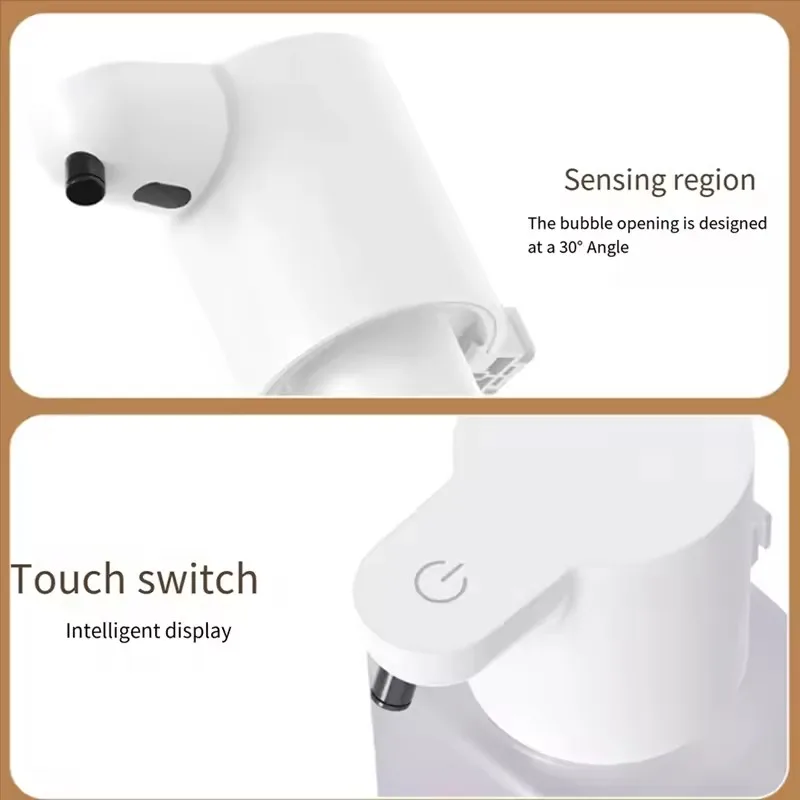 500ML Touchless Wall-Mounted Infrared Automatic Sense Kitchen Soap Dispenser IPX5 Waterproof Electric Hand Dish Washing Machine