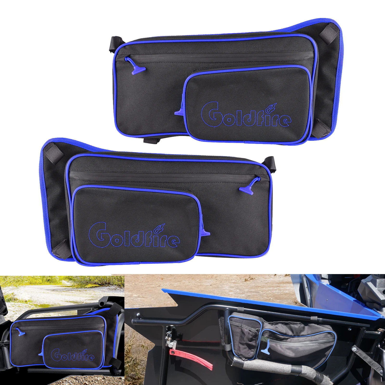 UTV Accessories Rear Maverick X3 Max Turbo R Door Bags Back Nylon Side Door Storage Bag for Can Am 2017 2018 2019 2020 2021