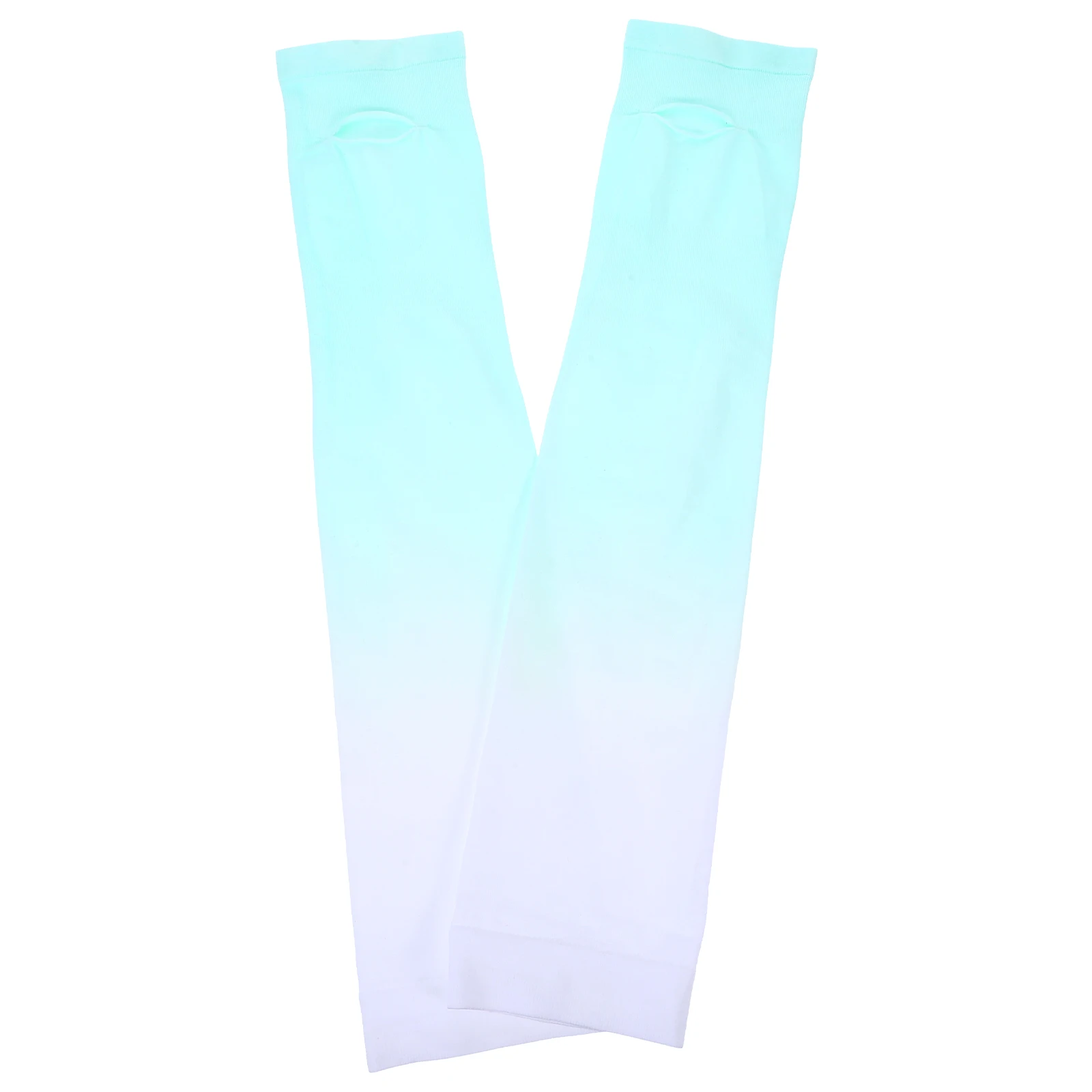 

Sun Protection Arm Sleeves Cooling Cover for Summer Sports Women Kids White Green Thin Fabric Thumb Hole Design Lightweight