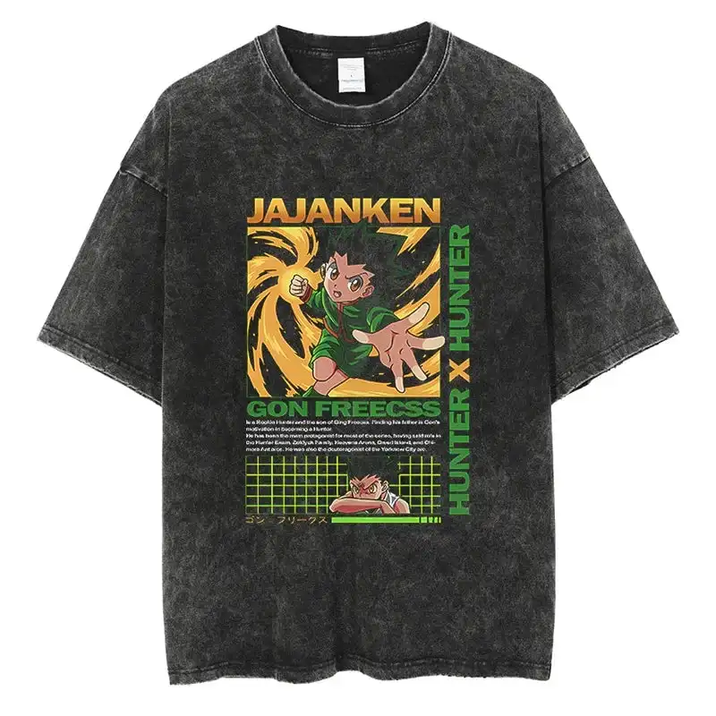 

Рубашка Hunter x Hunter Gon, стильная аниме рубашка оверсайз