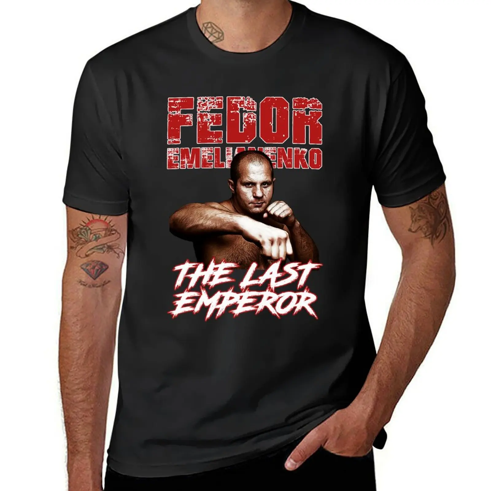 Fedor Emelianenko The Last Emperor T-Shirt Short sleeve tee boys whites tshirts for men