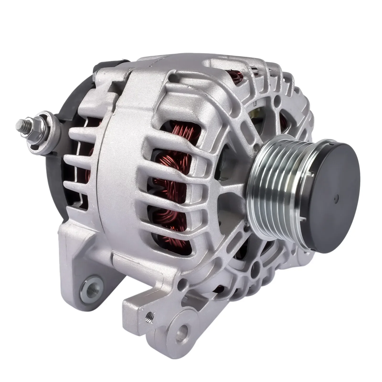 Nowy alternator 23100-4BA0B 231004BA0A do Nissan Rogue 2014-2018 S SL SV Sport Utility 4-drzwiowy 2.5L 2488CC 152Cu. W. l4 GAS DOHC (ołowiowy wałek rozrządu)