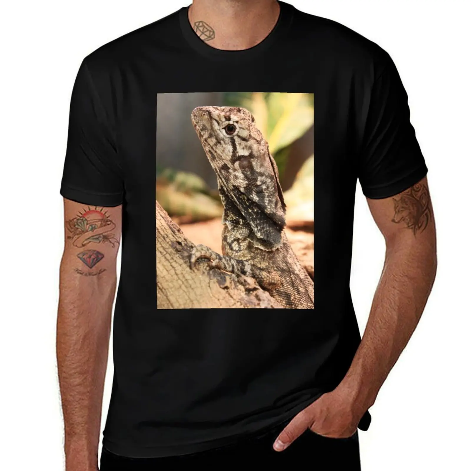 Frilled lizard T-Shirt Large Size Basic Casual T-Shirt