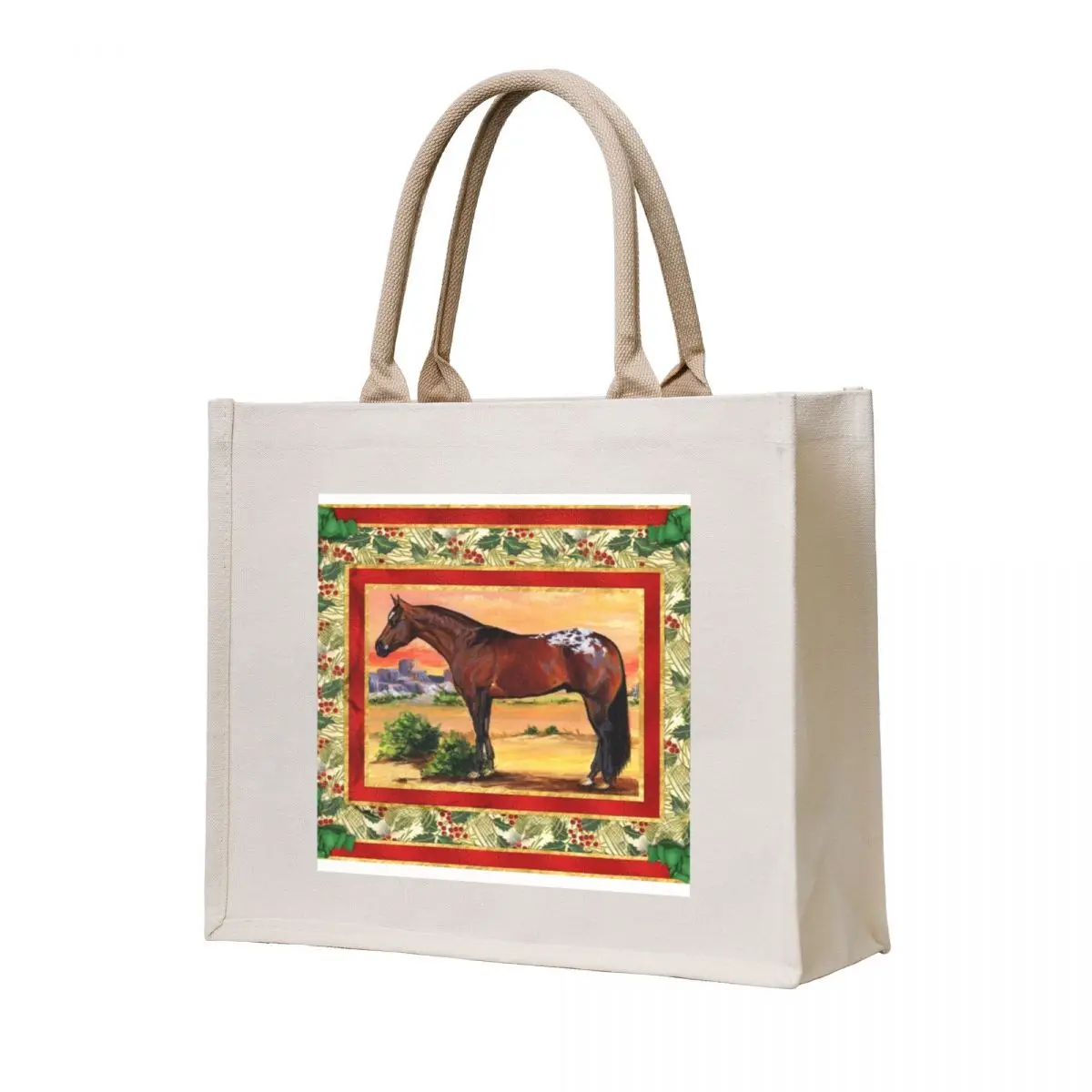 

Appaloosa Horse Blank Christmas Card Tote Bag Women's tote bag free delivery bags shopper bags for women cute tote bag