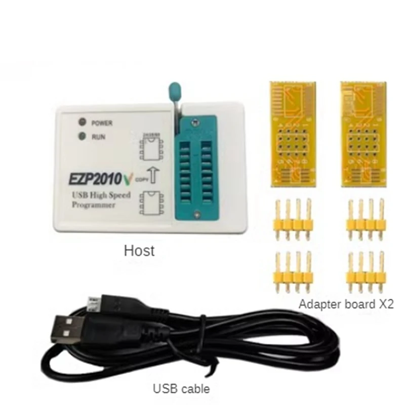 Piezas de programador sin conductor, FLASH SPI de alta velocidad, 24/25/93Bios, multifunción, duplicador sin conexión conveniente, EZP2010V