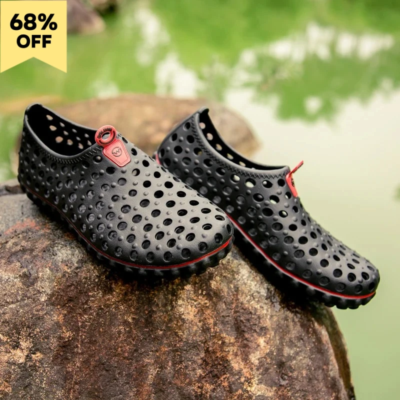 

2026 Men's Summer Light EVA Thick Soled Anti-Slip Sandals Breathable Slippers Popular Casual Hole Shoes