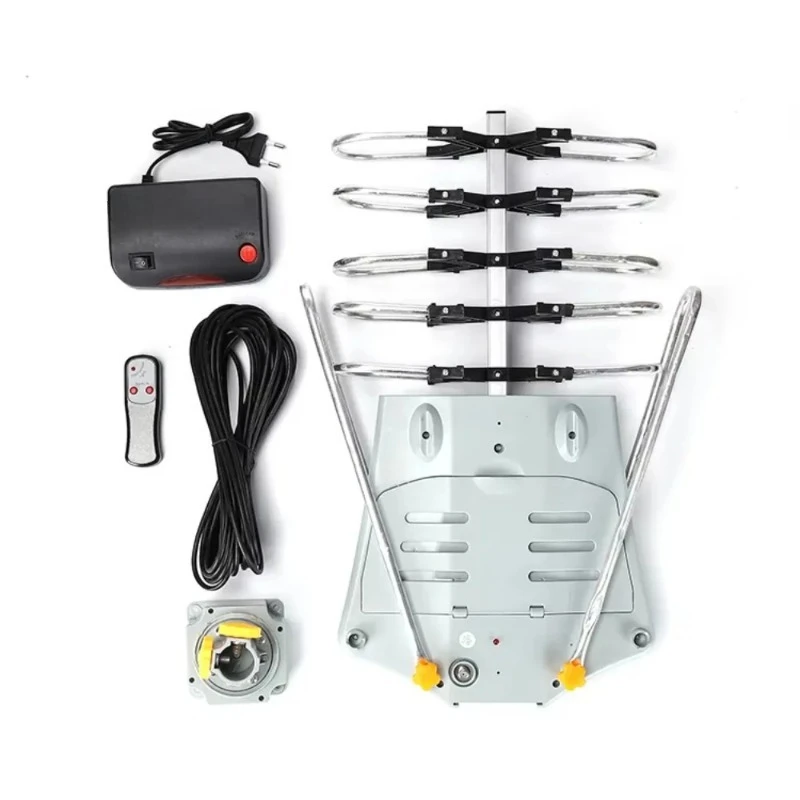 V antenna Outdoor 360 degree rotating digital high definition TV antenna Enhanced remote control rotating TV antenna