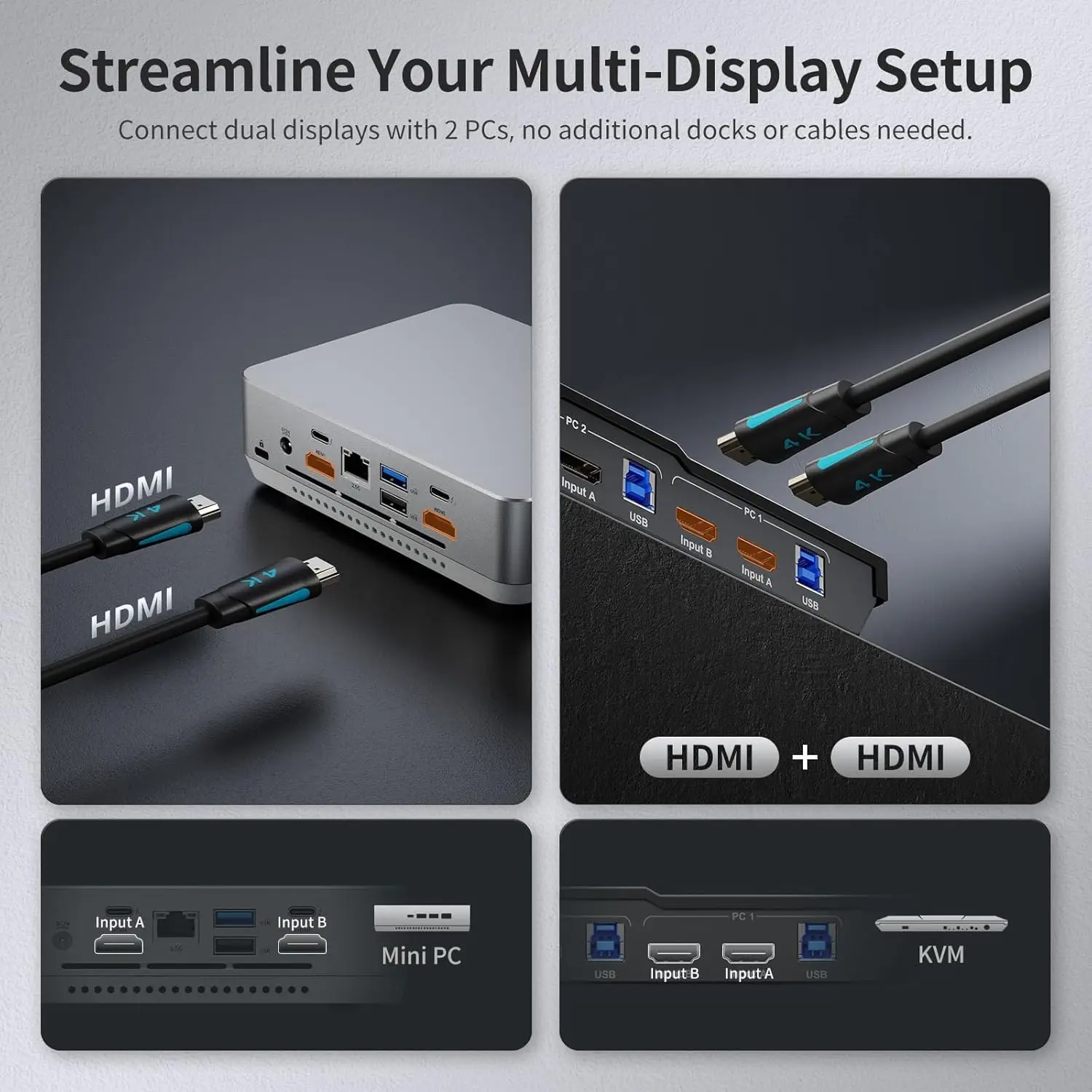 Usb 3.0 Hdmi Kvm Sw… - image