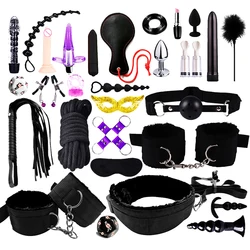 Vibrators sexy toys for women couples adult 18 Handcuffs erotic accessories bondage gear Mask anal plug penis ring dildo sex kit