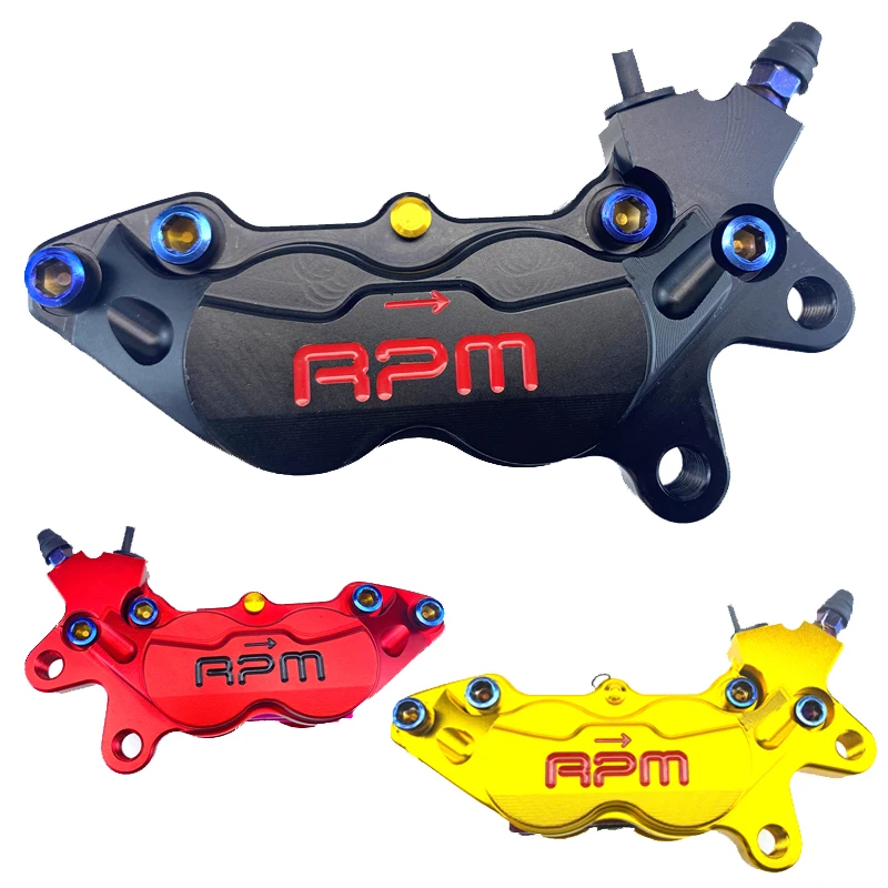rpm Motorcycle Brake Caliper 40mm Mounting P4 Piston Axial Brake Pump For Honda Yamaha Kawasaki Suzuki Scooter Dirt Bike Modify