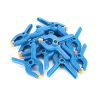 10pcs  2inch Plastic Nylon Adjustable Woodworking Clamps Wood Working Tools Spring Clip Carpentry Clamps Outillage Menuiserie