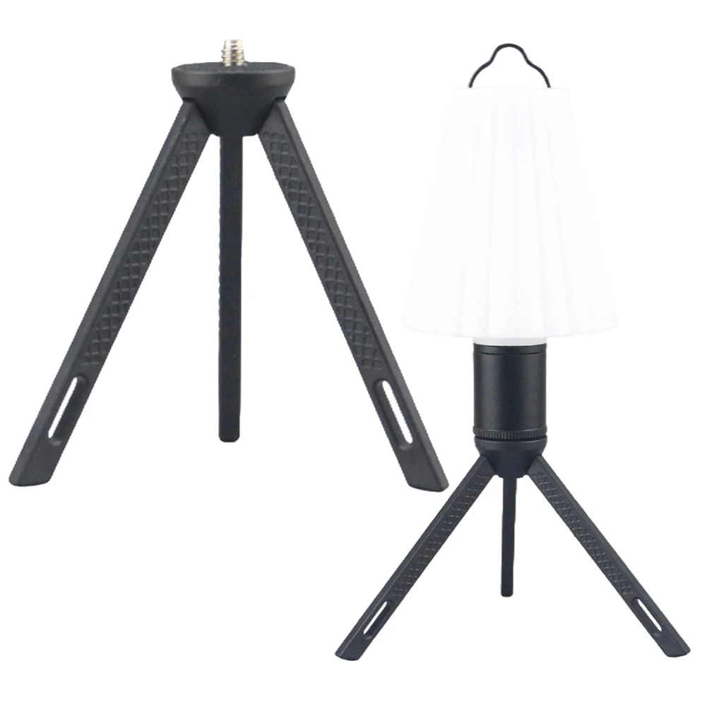 Lamp Tripod with 1/4 Inch Screw Outdoor Lantern Tripod Base Camping Lantern Tripod Stand for Camera Video Light