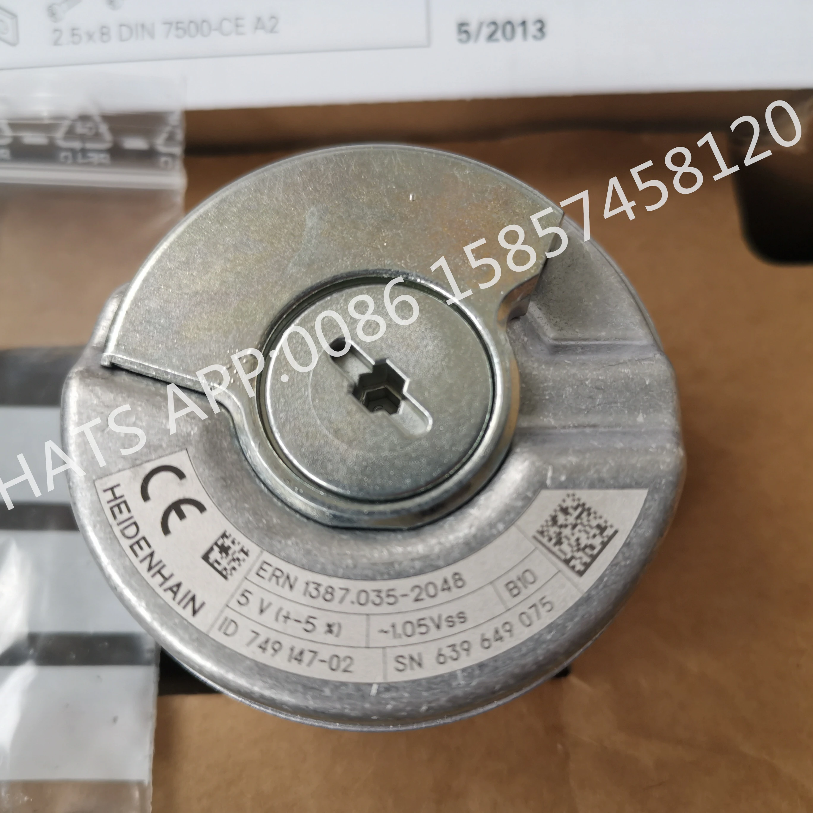 HEIDENHAIN ROTARY ENCODER ERN 1387.035-2048 ID 749147-01 ID 749147-02