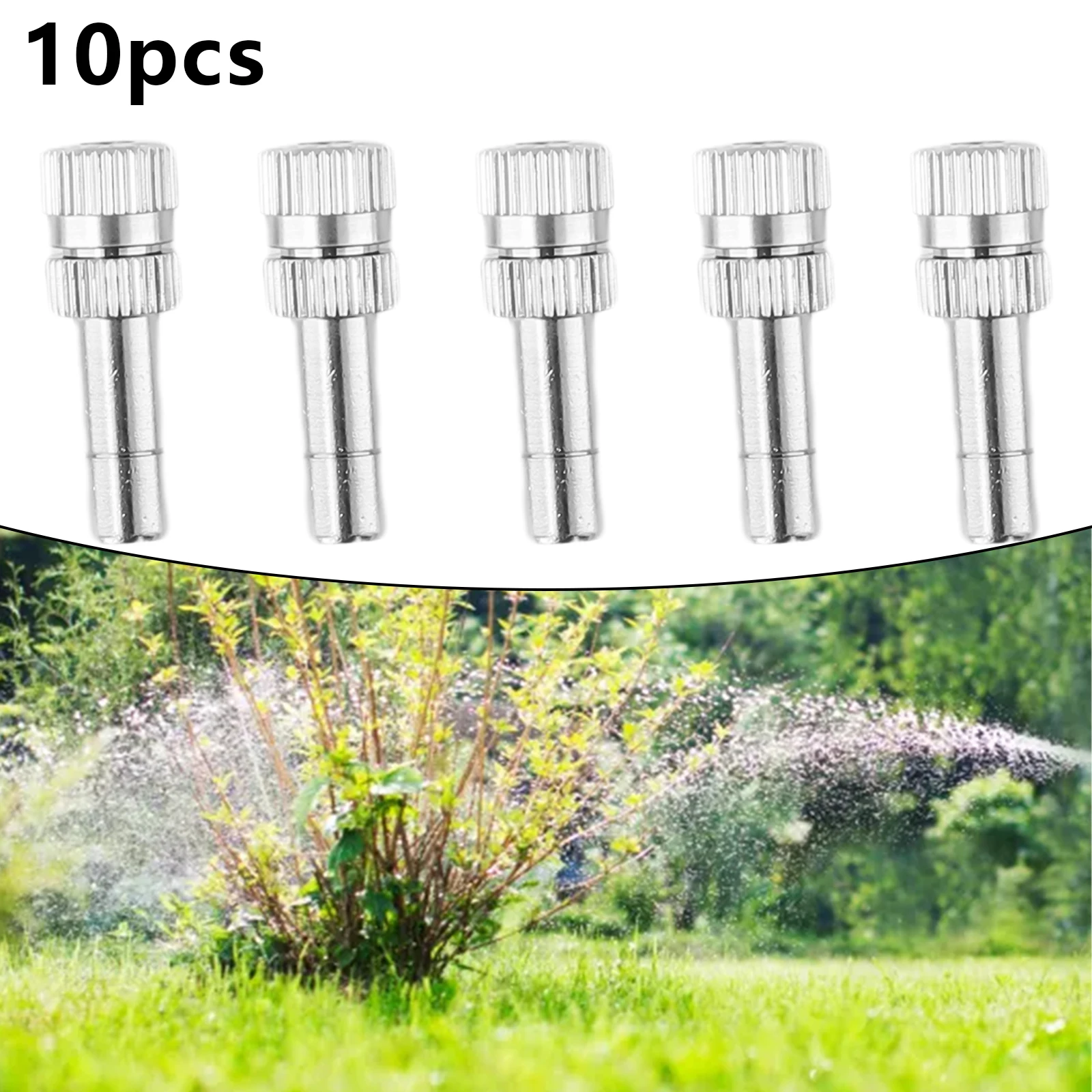 

10Pcs 6mm Misting Nozzle Set Fast Connect Mist Fog Sprayer Spray Nozzles 0.15~0.8mm Misting Sprayers Garden Irrigation Tool