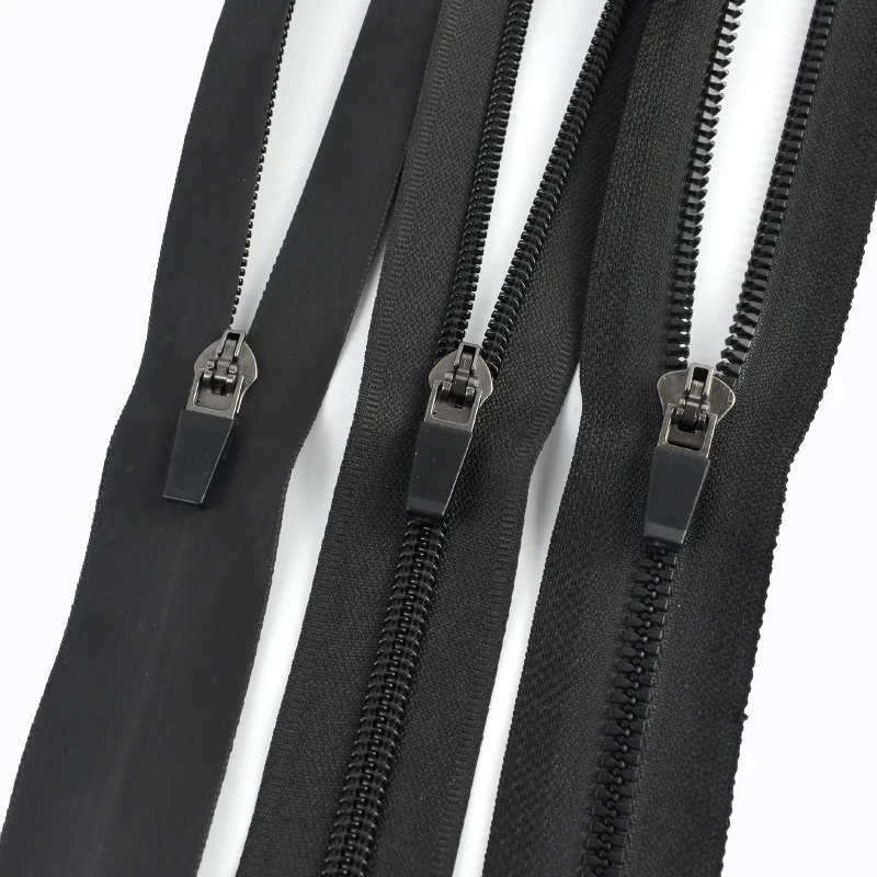 3 # 5 # سحاب عازل للماء المنزلق 10-50 قطعة النايلون الرسمي عكس الرمز البريدي قفل رئيس الملابس الراتنج السوستة المؤشر DIY بها بنفسك الخياطة اكسسوارات #6