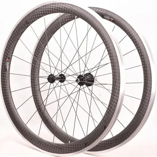 

OEM 12K Carbon Aluminum Bicycle Wheelset 700C 38/50mm V Brake & Disc Braking System R13 R16 Wheel