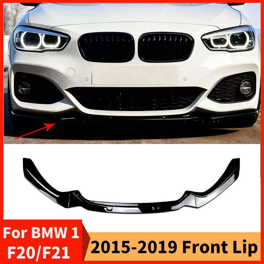 

Air Dam Splitter Tuning Accessories For BMW 1 Series F20 F21 2015-2019 M-Pack Sport like 118i 120i Front Bumper Lip Chin Trim