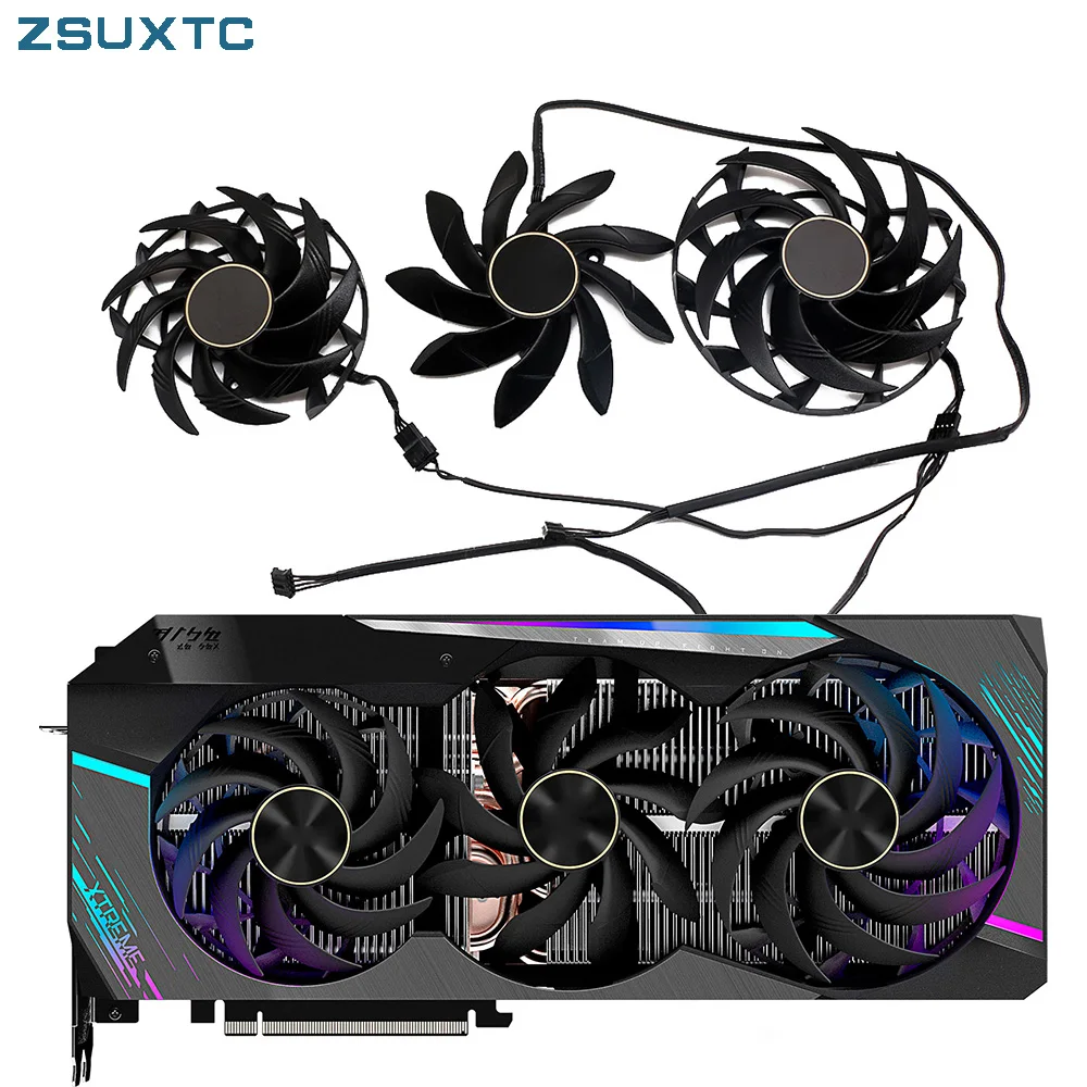 

PLD10015B12H 0.55A 4Pin for Gigabyte AORUS GeForce RTX 3070 3080 Ti 3090 XTREME graphics card cooling fan