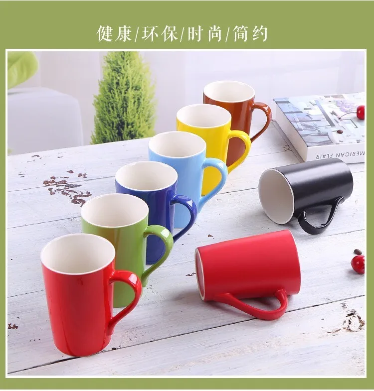 Color Digital Water Size Ceramic Mug Coffee Cup Matte Ounce