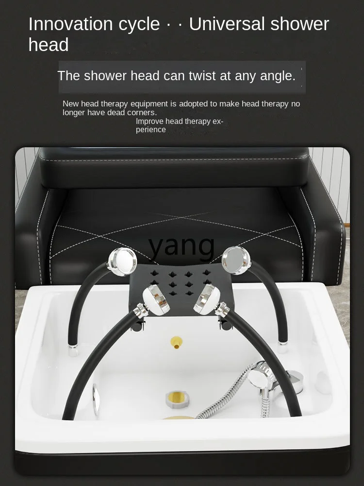 ZWS Hot New Constant Temperature Water Circulation Fumigation Head Treatment Shampoo Chair Beauty Salon Lying Full Massage Punch