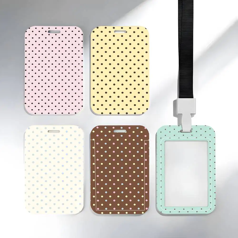 Small Dots Lanyard Card Holders Student ID Card Holders Neckband Card Holders Access Control Accessories Gifts