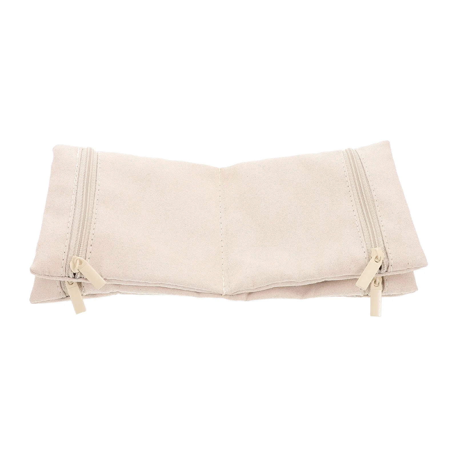 Jewelry Organizer Travel Pouch Foldable Zipper Closure Antiscratch Material Compact Design for Necklaces Earrings Rings Women