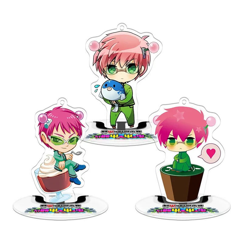 

Hot sell Anime Peripheral The Disastrous Life Of Saiki K Desktop Acrylic Stand Saiki Kusuo Teruhashi Kokomi Figure Standing GIFT