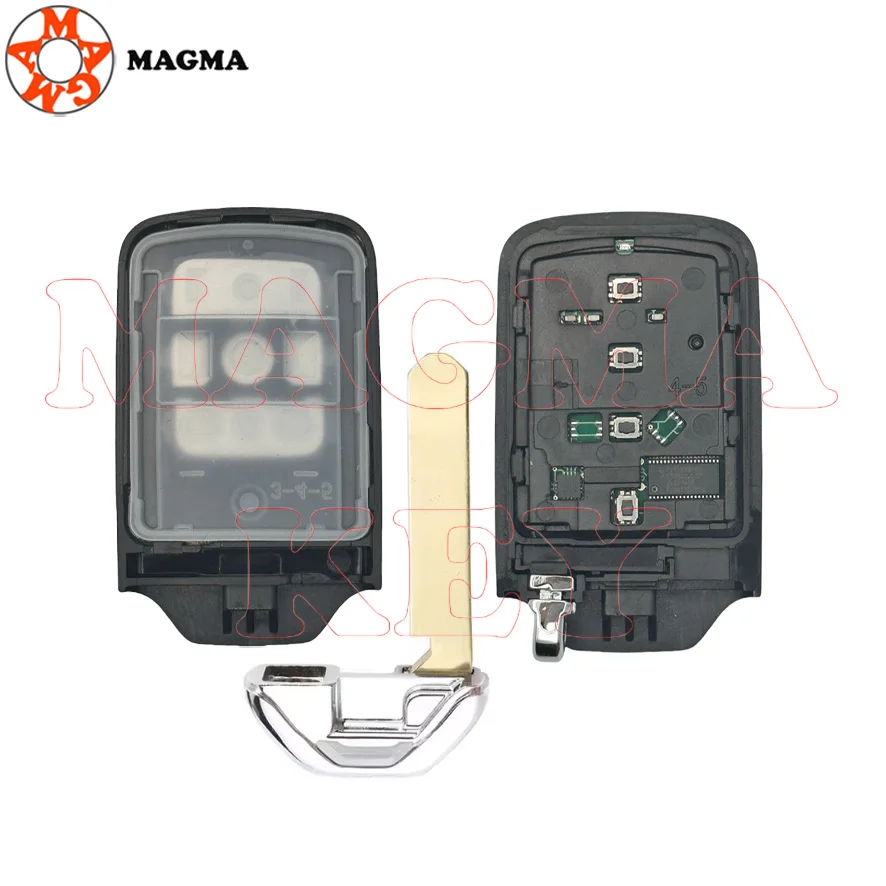 MAGMA ID47 433MHz رقاقة PCF7938 FCC KR5V2X لهوندا سيتي/سيفيك/CR-V/HR-V/جاز/أوديسي/فيزيل مفتاح بعيد 2-7 أزرار 2016-2020