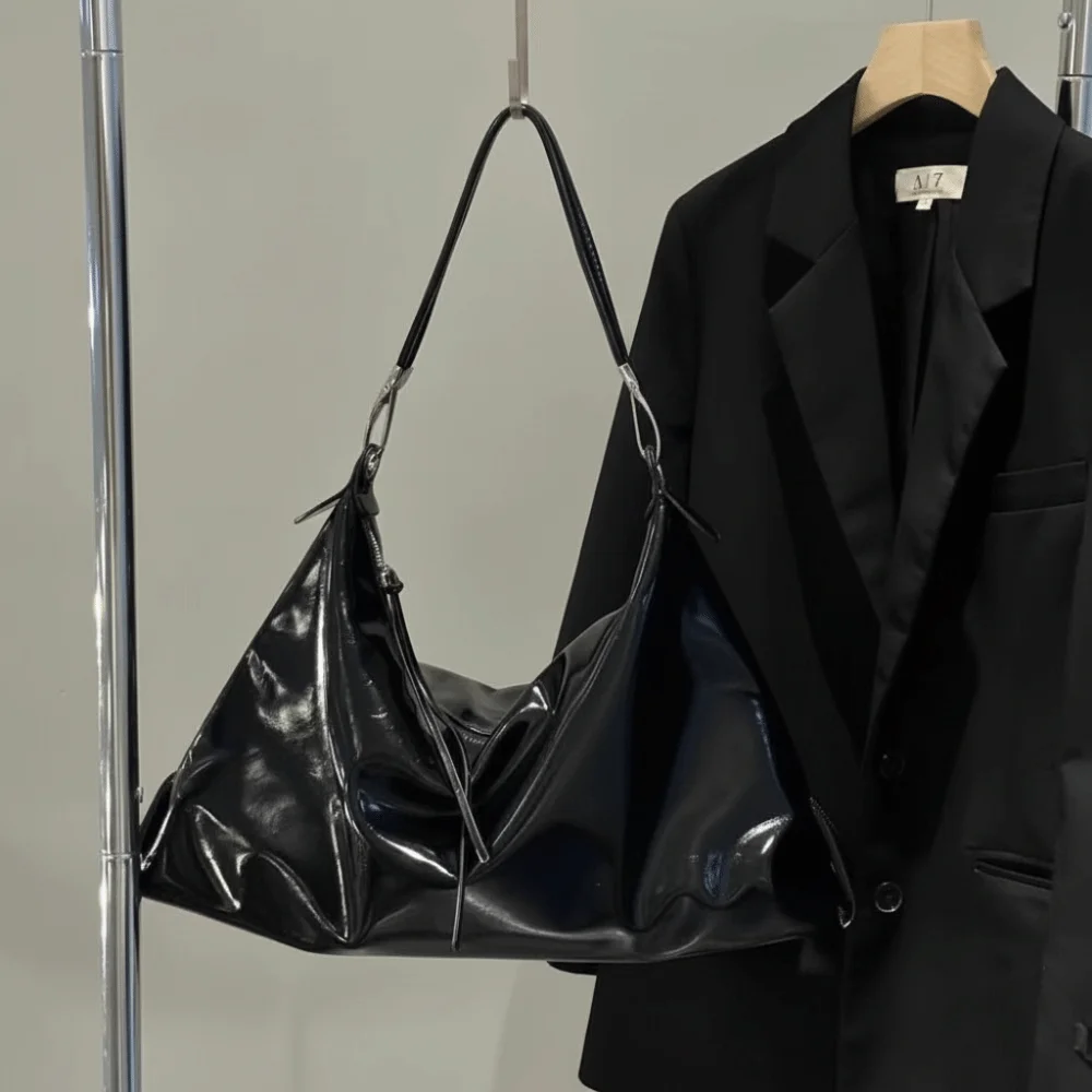 Damen Mode Öl-Wachs-Leder Umhängetasche Vielseitige Große Kapazität Schultertaschen Luxuriöses Design Elegante Handtasche – Detail 2