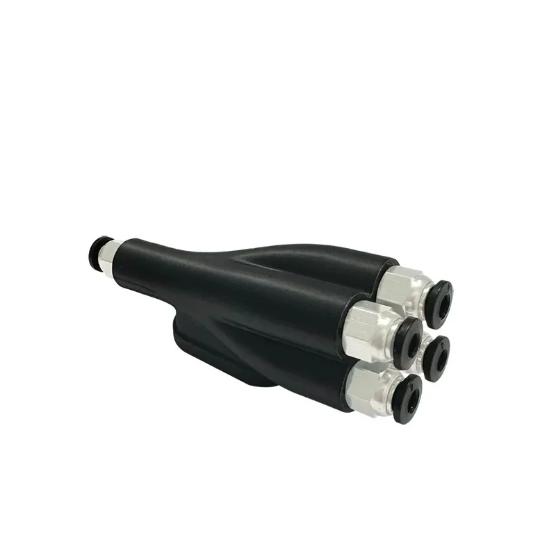 3D Printer Accessories AMS Connector ABS Magnetic Teflon Tube Transmitter 4 in 1 Out for Multi-color Printing