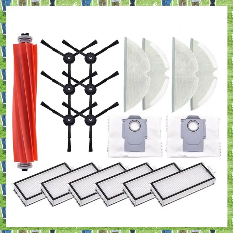 

FTS Replacement Accessories Kit For Roborock Q7 Q7+ Q7 Max Q7 Max+ Plus Vacuum Cleaner Parts Hepa Filter Mop Pad Dust Bag