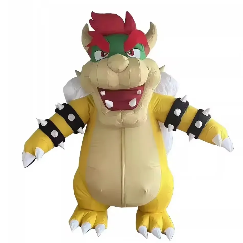 Novo 2m inflável dragão tartaruga mascote traje anime dos desenhos animados dinossauro cosplay adulto carnaval festa de halloween vestido prop gigante