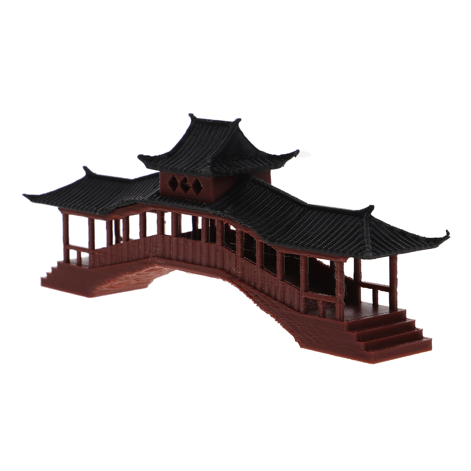 

Micro Landscape Pavilion Ornament Mini Plastic Pavilion for Aquarium Bonsai Rockery Indoor Outdoor Garden Decor Home Desktop Use