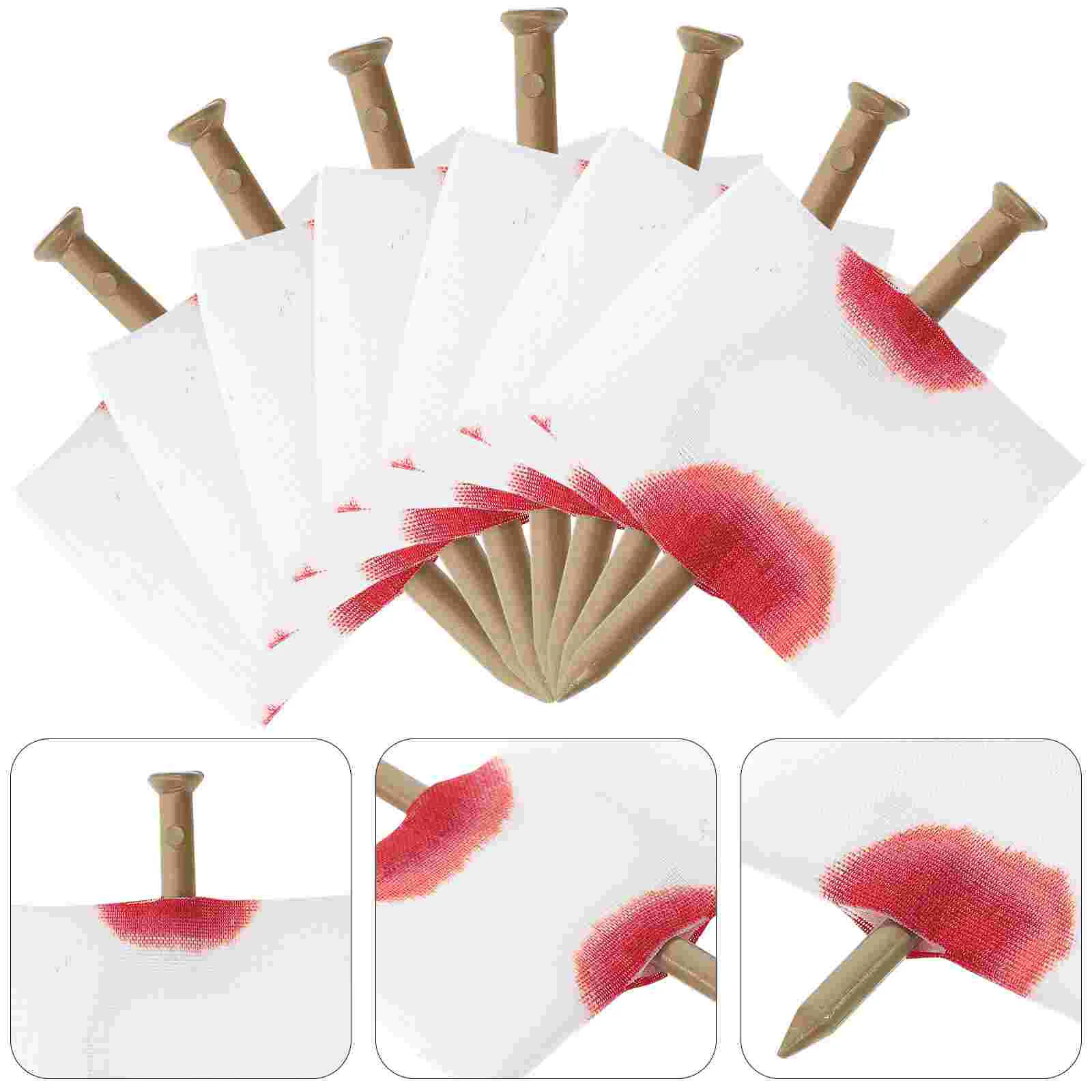 22 Pcs Finger Nail Toy Trick Through Magicprops Halloween Prank Tool Garnish Tools Jokes Fake