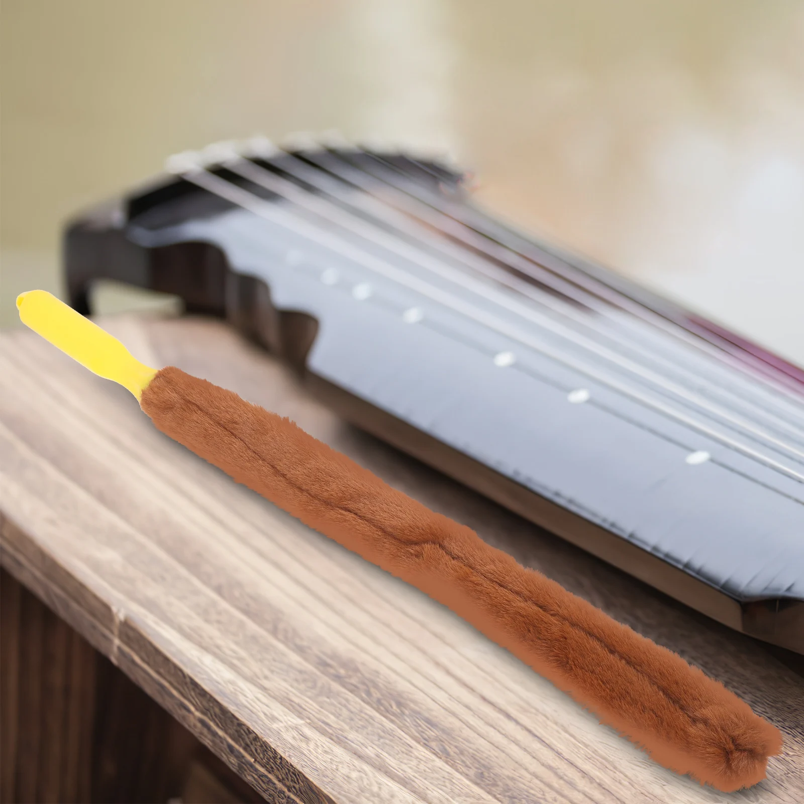 

Guzheng Cleaning Brush Brown H Soft Durable For Instruments Dust Removal Music Accessories Storage Gift