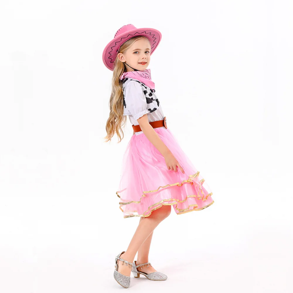 Halloween cowgirl costume for girls Funny Holiday Party Princess Dress Up