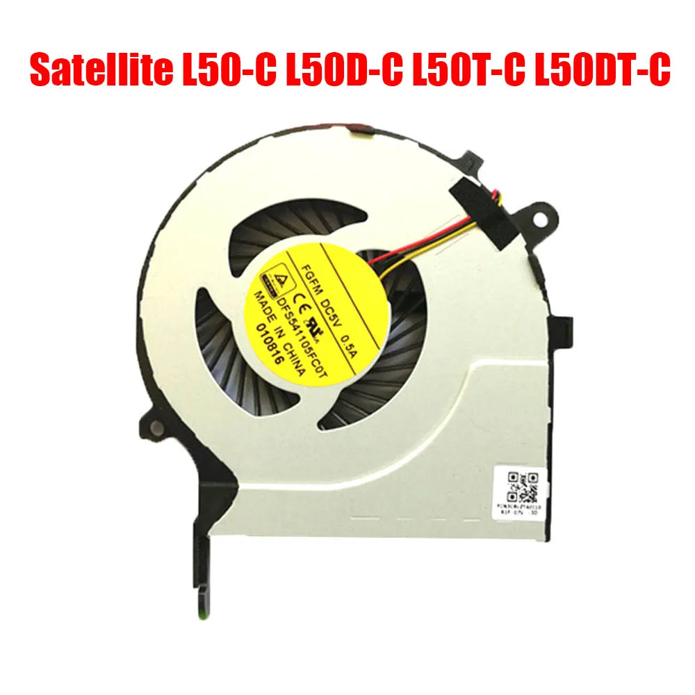 

Laptop CPU Fan For Toshiba For Satellite L50-C L50D-C L50T-C L50DT-C DFS541105FC0T-FGFM DFS541105FC0T FGFM DC5V 0.5A New